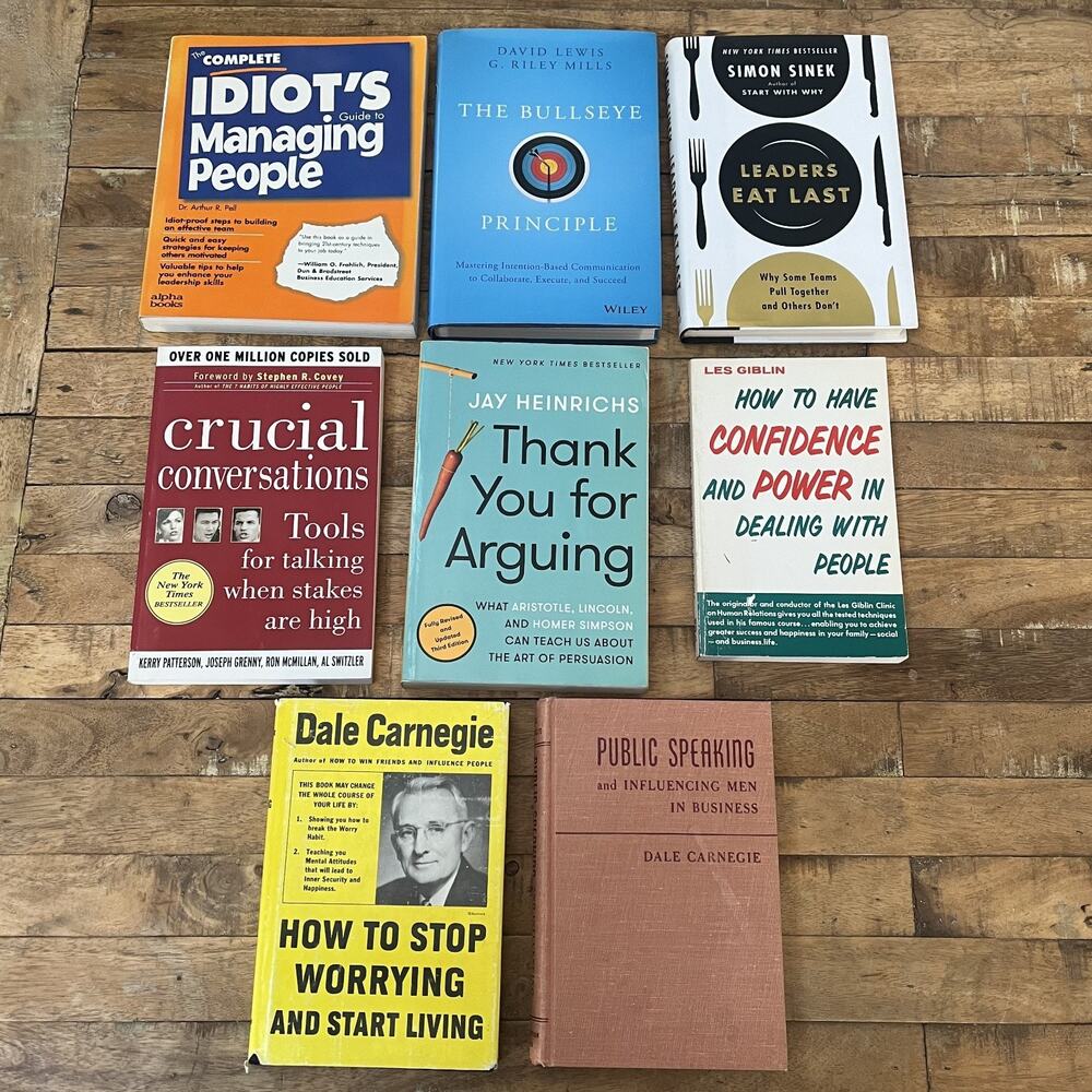 Business & Economics Leadership and Self-help Mixed Book Lot of 8
